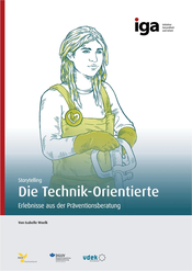 Führungskräfte Persona: Die Technik-Orientierte mit Arbeitshandschuhen und Geräten